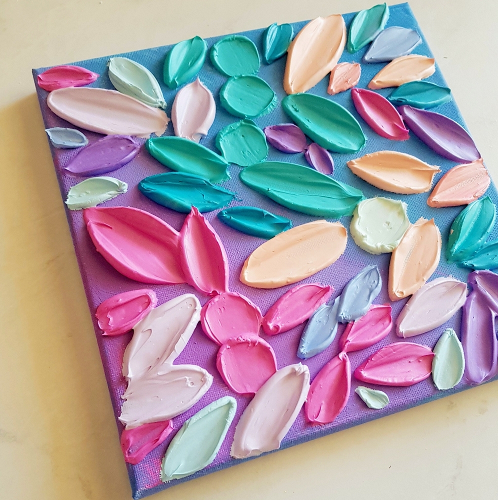 Impasto Wall art 8x8